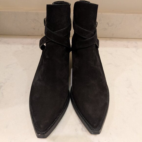 Saint Laurent Suede Jodhpur Buckle Boot Size 9 (EU 42) - Picture 3 of 8